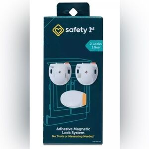 Safety 1st Adhesive Magnetic Lock System (2-Lock Set) HS292 NIB